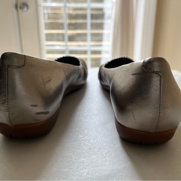 abeo Taylin Bio System Mettalic Gold Ballet Flat Comfort Shoe Womens Sz 8.5N EUC - Picture 4 of 13